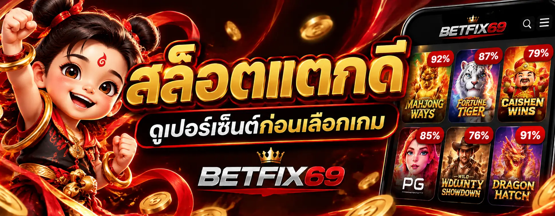 เล่นสล็อตออนไลน์ BETFIX69 รวมเกมยอดนิยม เล่นได้ทุกอุปกรณ์